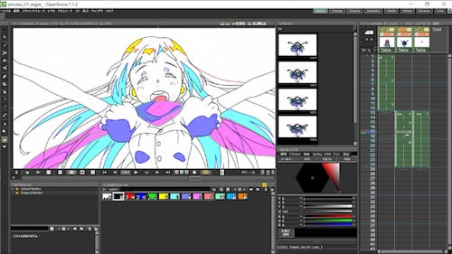 ジブリで磨かれたアニメーション制作ソフト Opentoonz と Clip Studio Paint Ex が連携